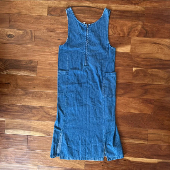 North Crest Vintage Denim Dress with Pockets size Medium - Picture 2 of 3
